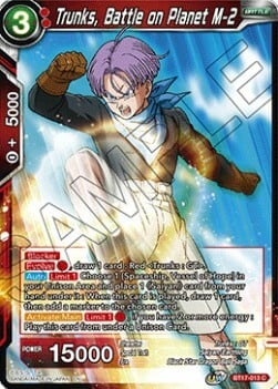 Trunks, Battle on Planet M-2 Card Front