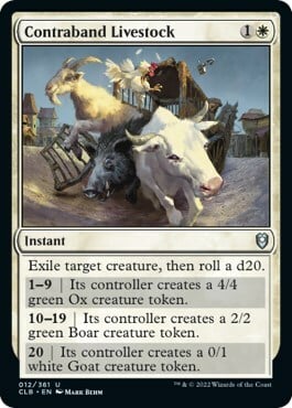Contraband Livestock Card Front