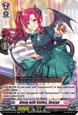 Along with Smiles, Geezya [D Format] Card Front