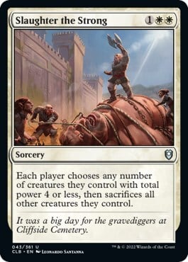 Slaughter the Strong Card Front
