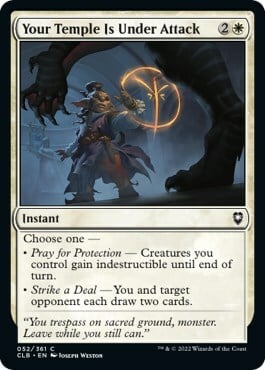 Your Temple Is Under Attack Card Front