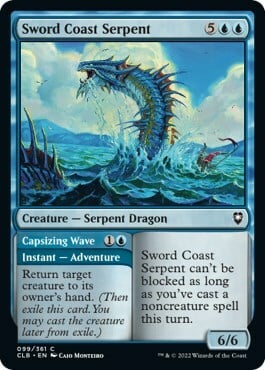 Sword Coast Serpent // Capsizing Wave Card Front