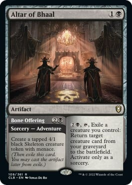Altar of Bhaal // Bone Offering Card Front