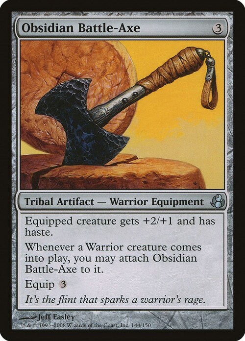 Obsidian Battle-Axe Card Front