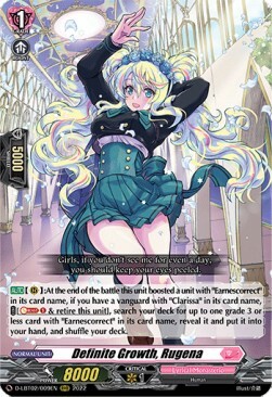 Definite Growth, Rugena [D Format] Card Front