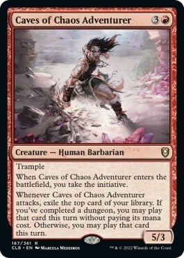 Avventuriera delle Caverne del Caos Card Front