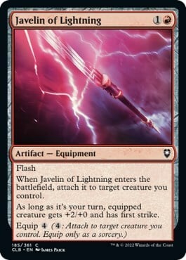 Javelin of Lightning Card Front