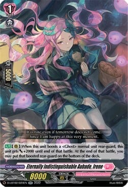 Eternally Indistinguishable Aubade, Irene Card Front