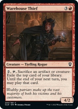 Warehouse Thief Card Front
