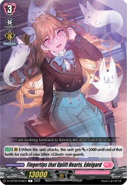 Fingertips that Uplift Hearts, Edelgard [D Format] Card Front