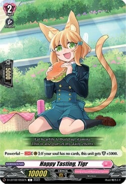 Happy Tasting, Tigr [D Format] Card Front