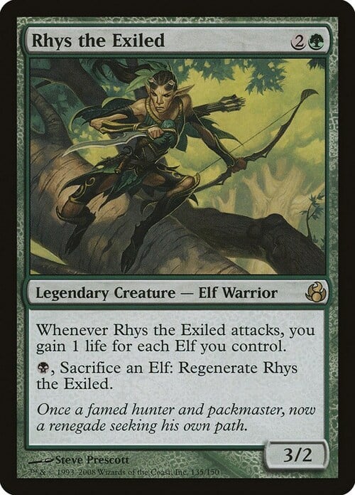 Rhys the Exiled Card Front