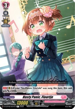 Hasty Panic, Floortje Card Front