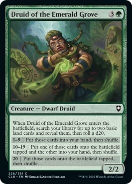 Druid of the Emerald Grove Card Front