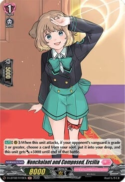 Nonchalant and Composed, Ercilia [D Format] Card Front