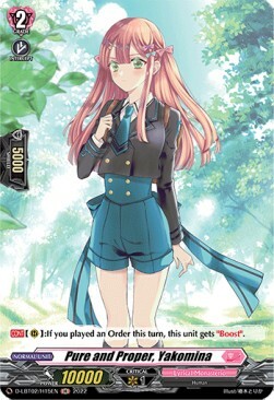 Pure and Proper, Yakomina [D Format] Card Front