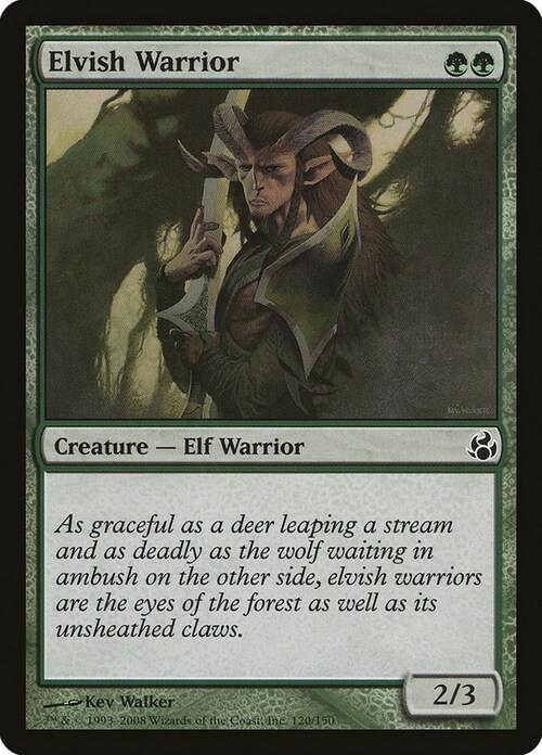 Elvish Warrior Card Front