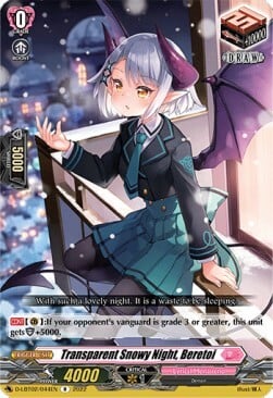 Transparent Snowy Night, Beretoi [D Format] Card Front