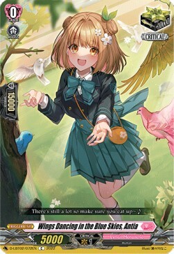 Wings Dancing in the Blue Skies, Antia [D Format] Card Front