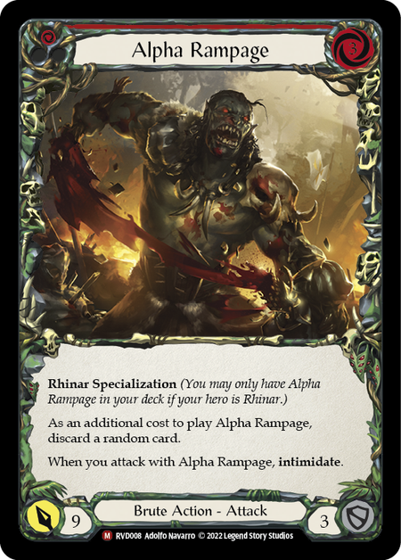 Alpha Rampage Card Front