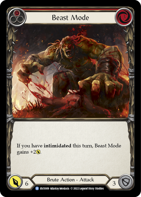 Beast Mode - Red Card Front