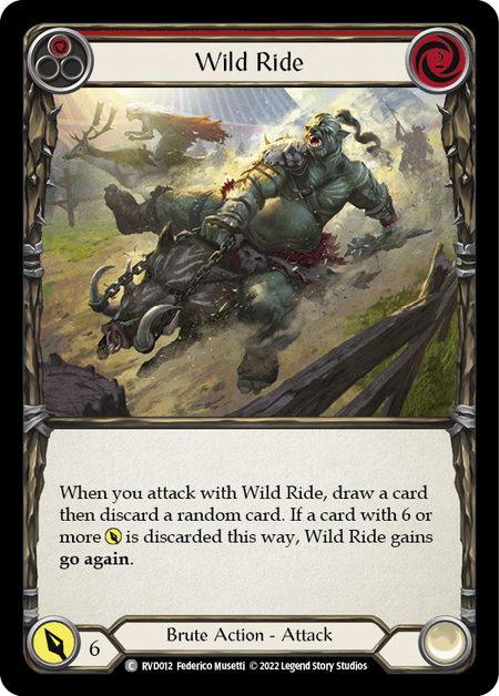 Wild Ride - Red Card Front