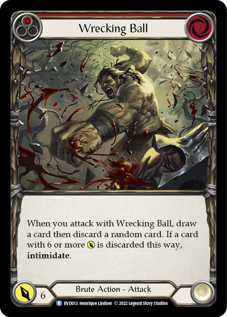 Wrecking Ball - Red Card Front