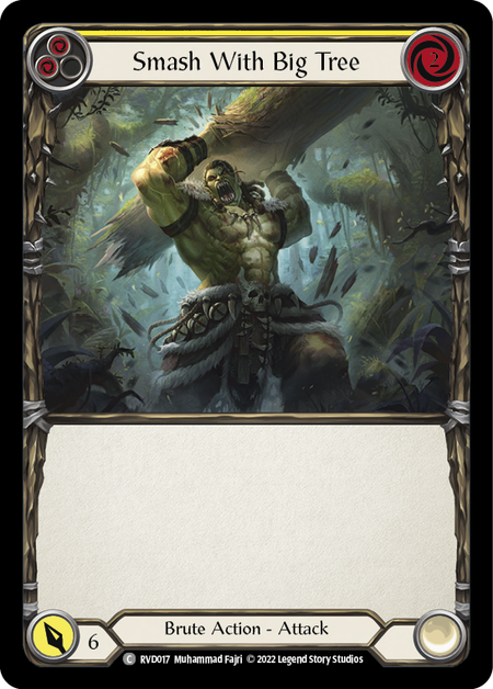 Smash with Big Tree - Yellow Card Front