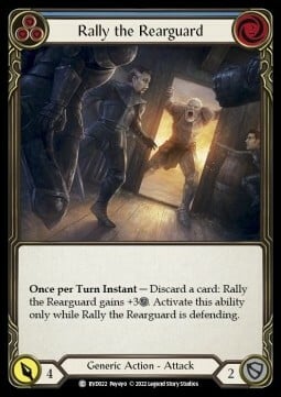 Rally the Rearguard (Blue) Card Front