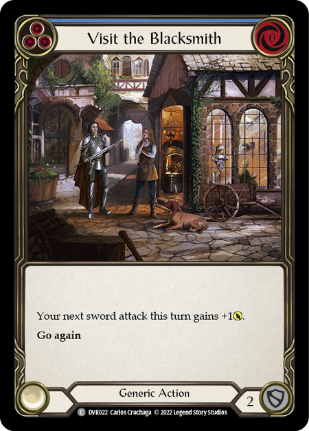 Visit the Blacksmith Card Front
