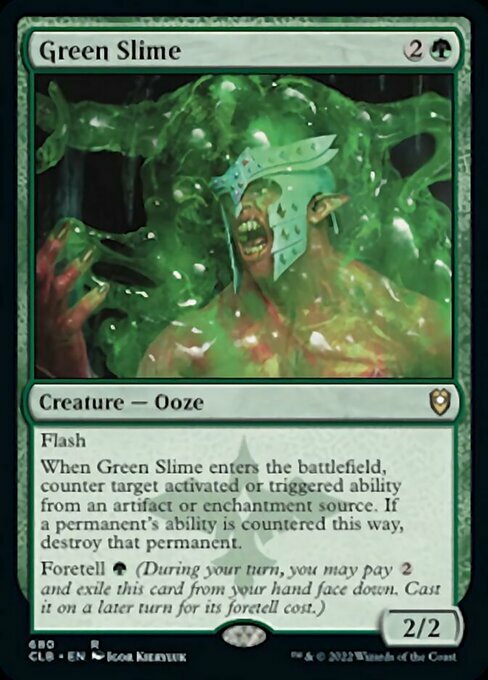 Green Slime Card Front