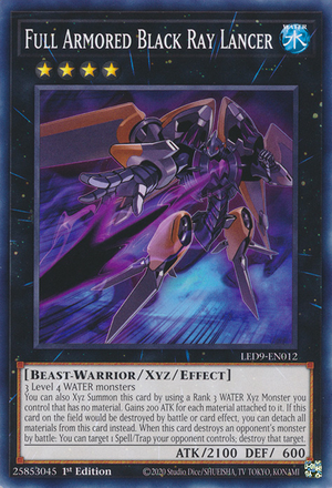 Full Armored Black Ray Lancer Card Front