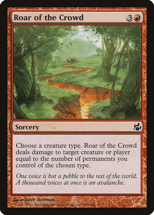Roar of the Crowd Card Front
