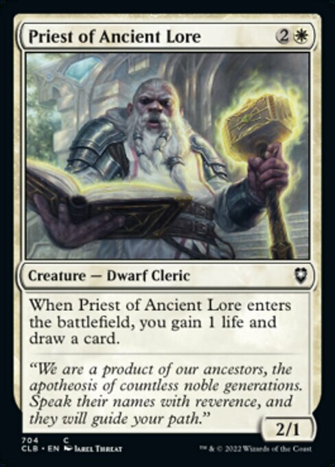 Priest of Ancient Lore Card Front
