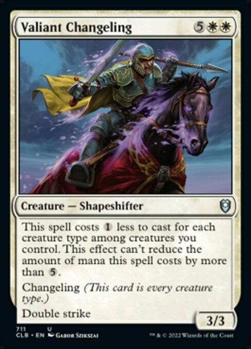 Valiant Changeling Card Front