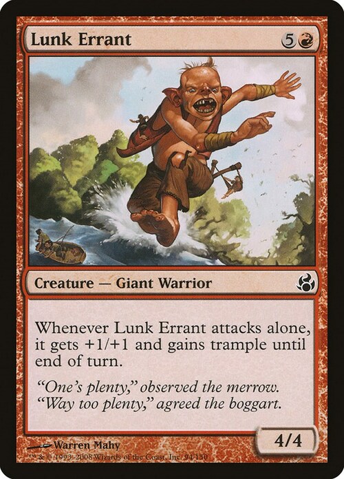 Lunk Errant Card Front