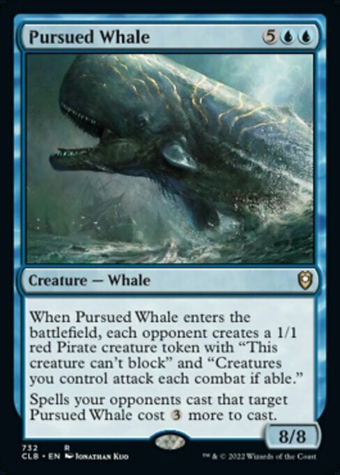Pursued Whale Card Front