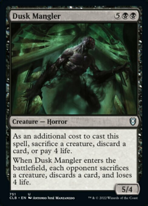 Dusk Mangler Card Front