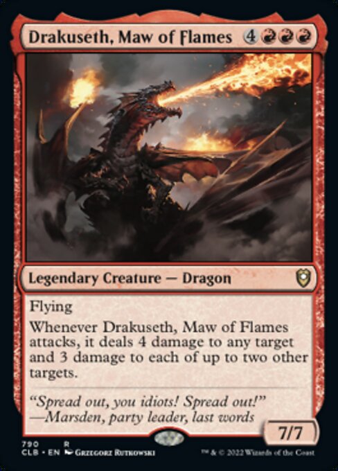 Drakuseth, Maw of Flames Commander Legends: Battle for Baldur's Gate Decks  | Magic | CardTrader