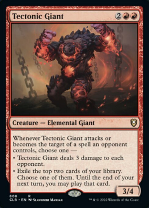 Tectonic Giant Card Front