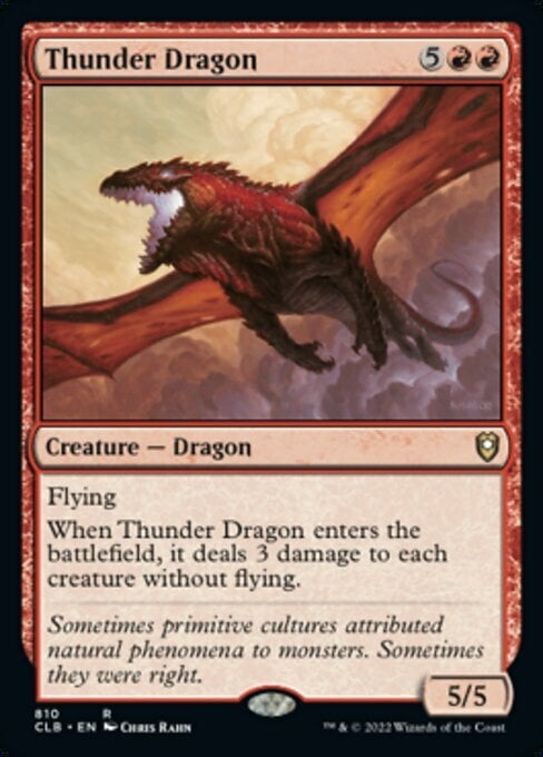 Thunder Dragon Card Front