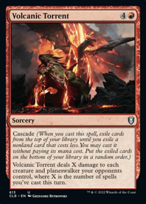 Volcanic Torrent Card Front