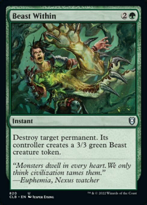 Beast Within Card Front