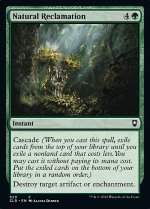 Natural Reclamation Card Front
