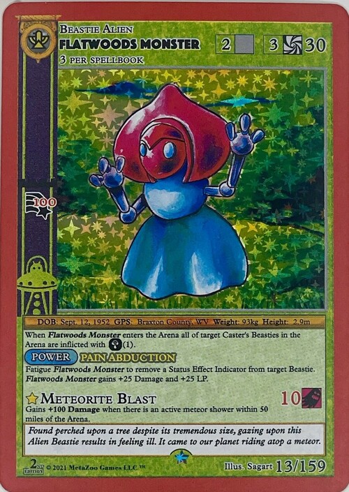Flatwoods Monster Card Front