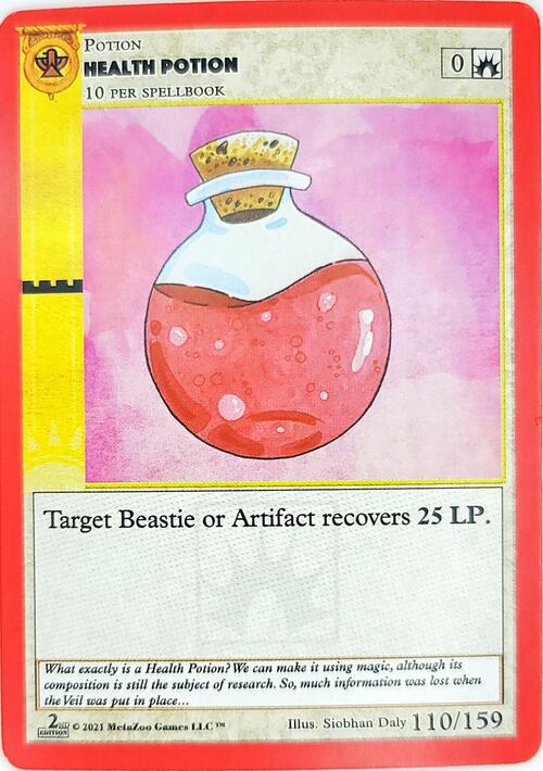 Health Potion Card Front