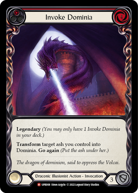Invoke Dominia // Dominia Card Front