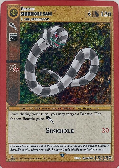 Sinkhole Sam Card Front