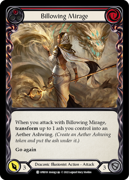 Billowing Mirage - Red Card Front