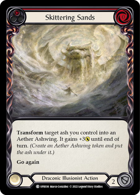 Skittering Sands - Red Card Front